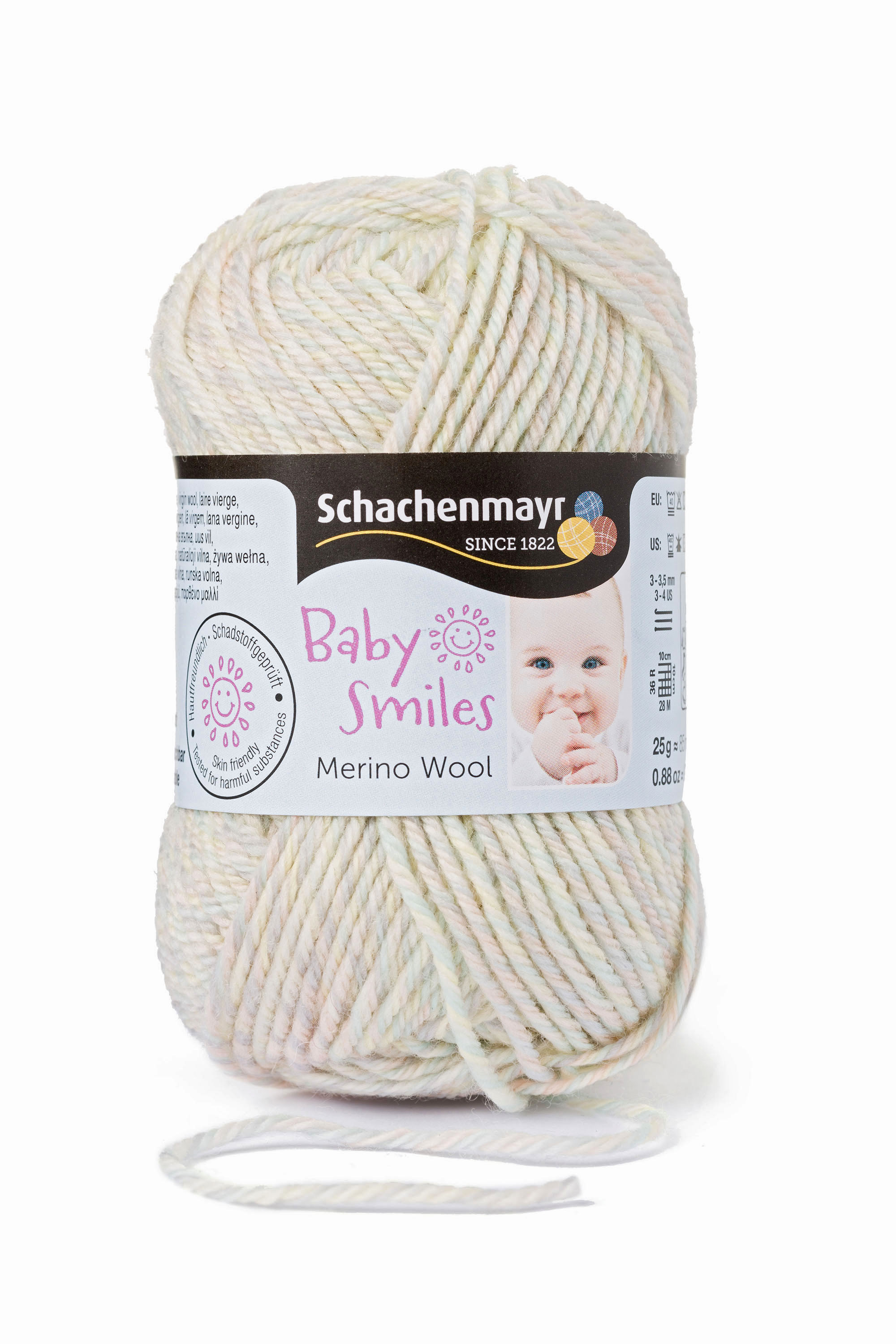 Merino Wool Baby Smile Pasztel Color 01080