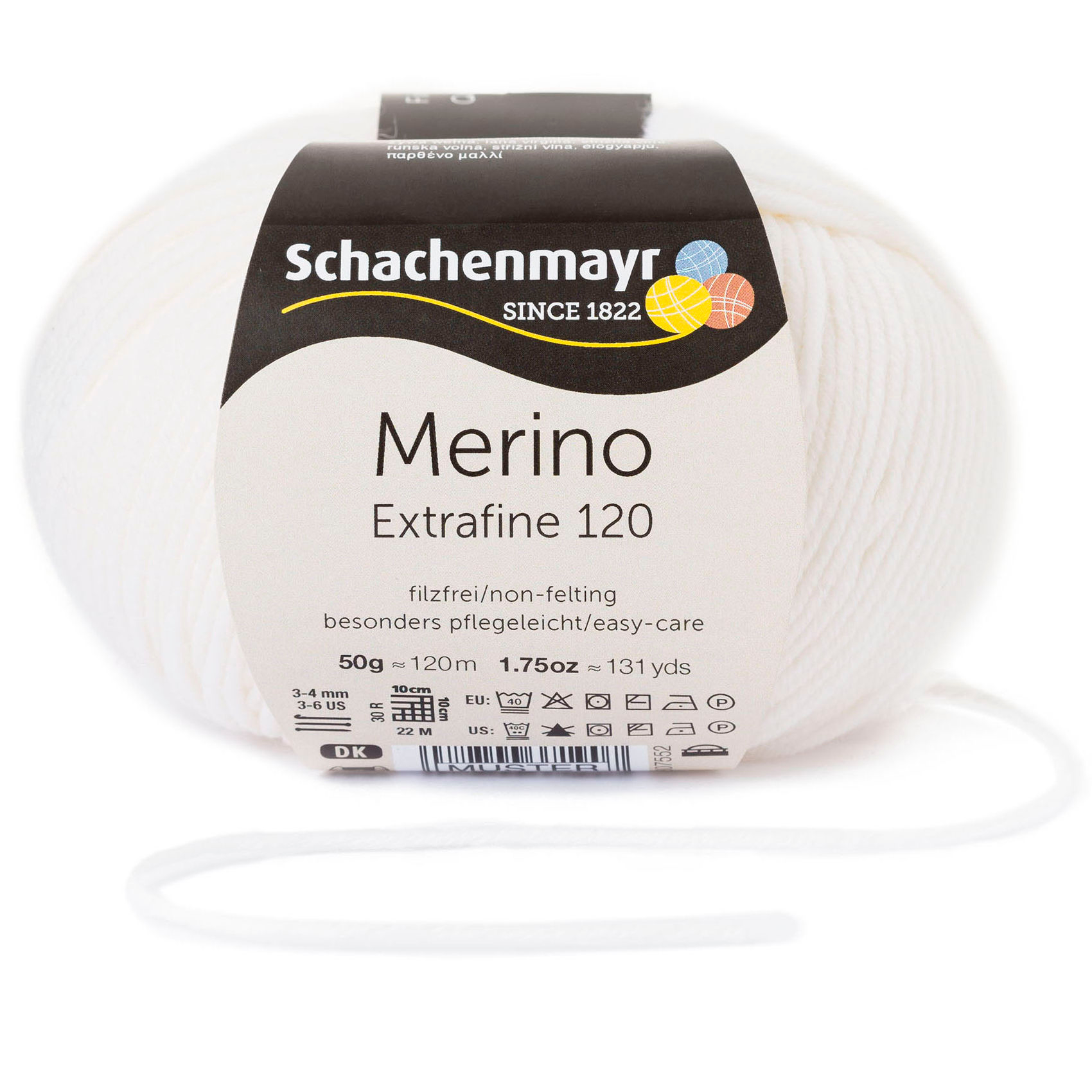 Merino Extrafine 120 fehér 00101