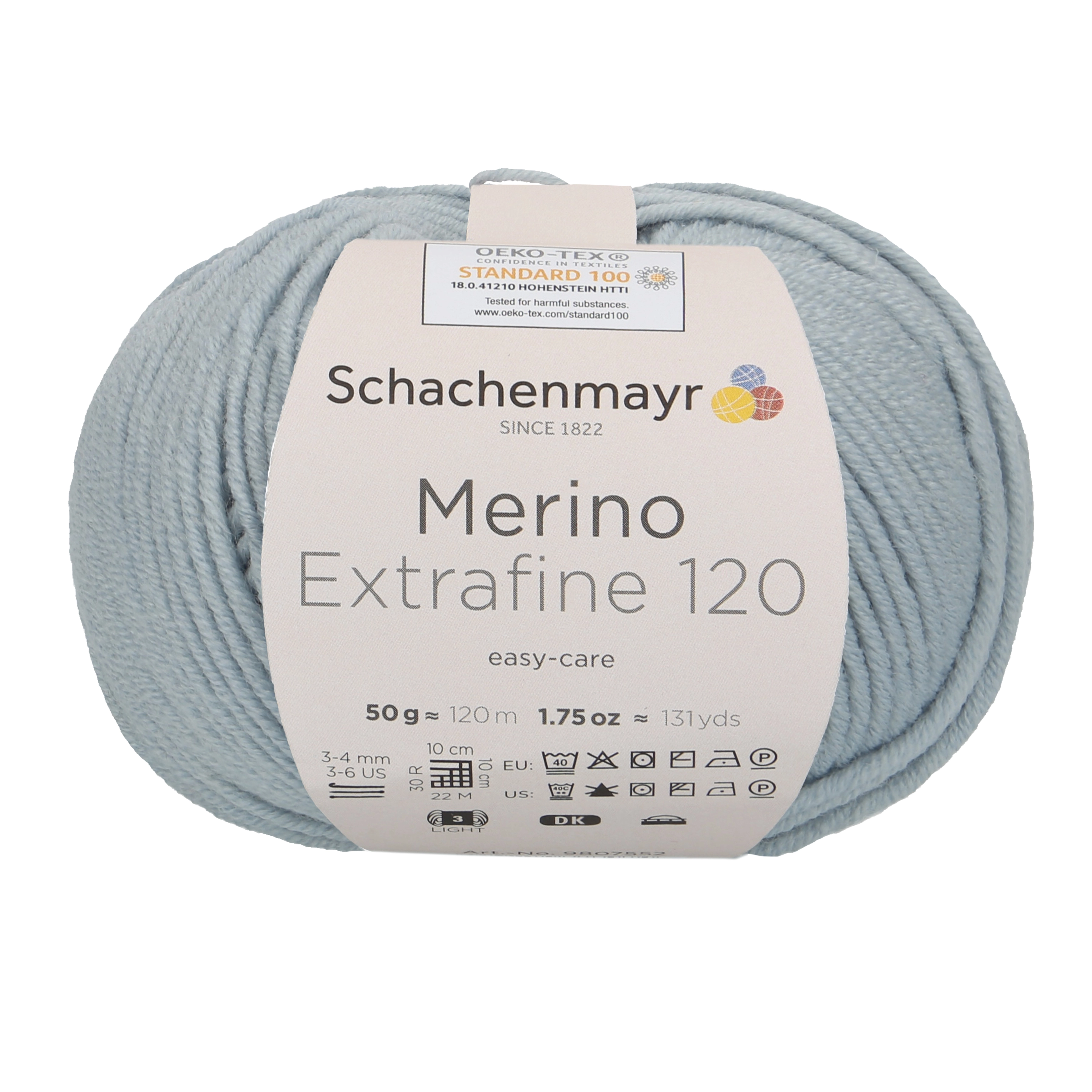 Merino Extrafine 120 jég kék 01152