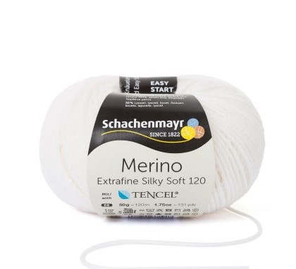 Merino Extrafine Silky Soft 120 natur 00502