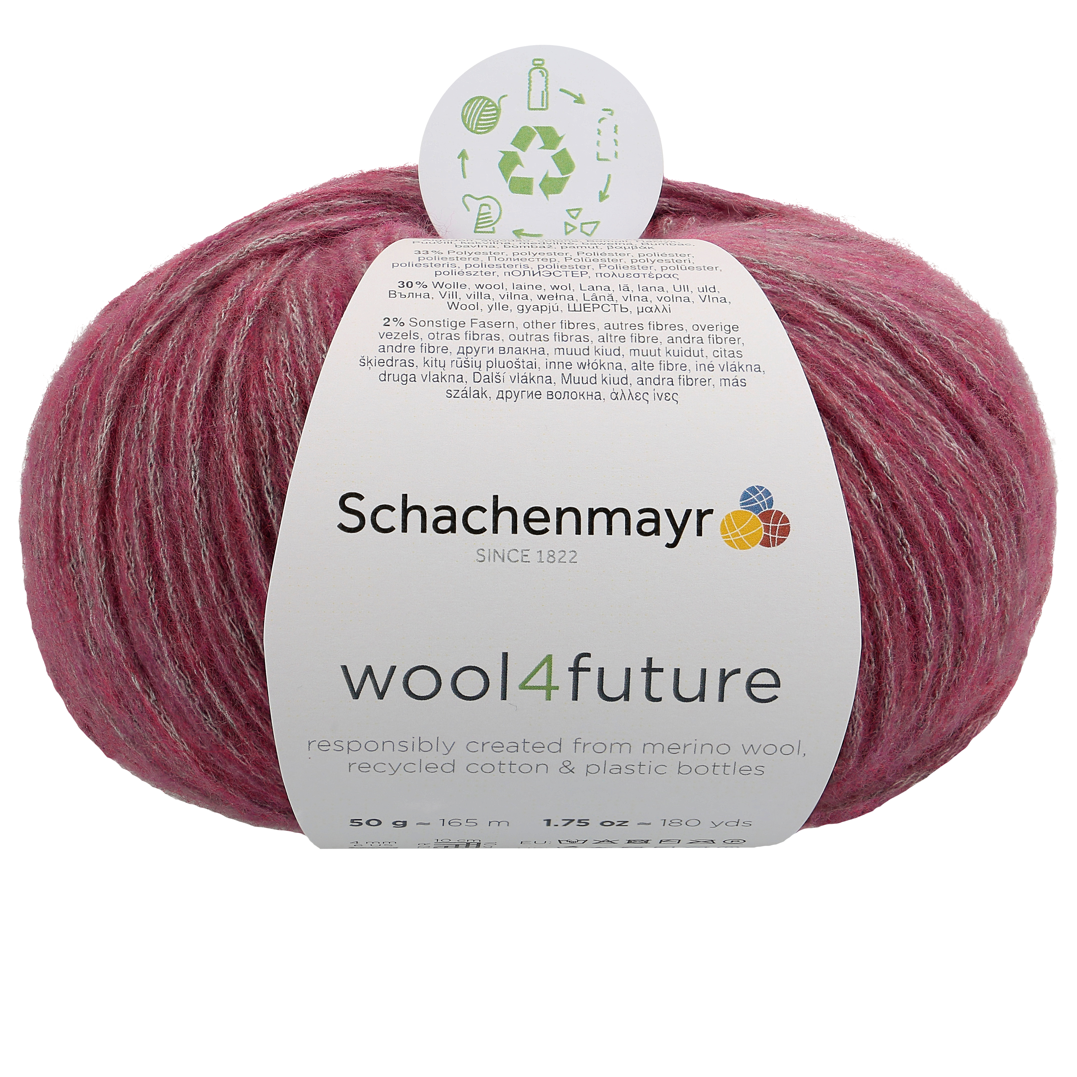wool4future mulberry, bordó 00045