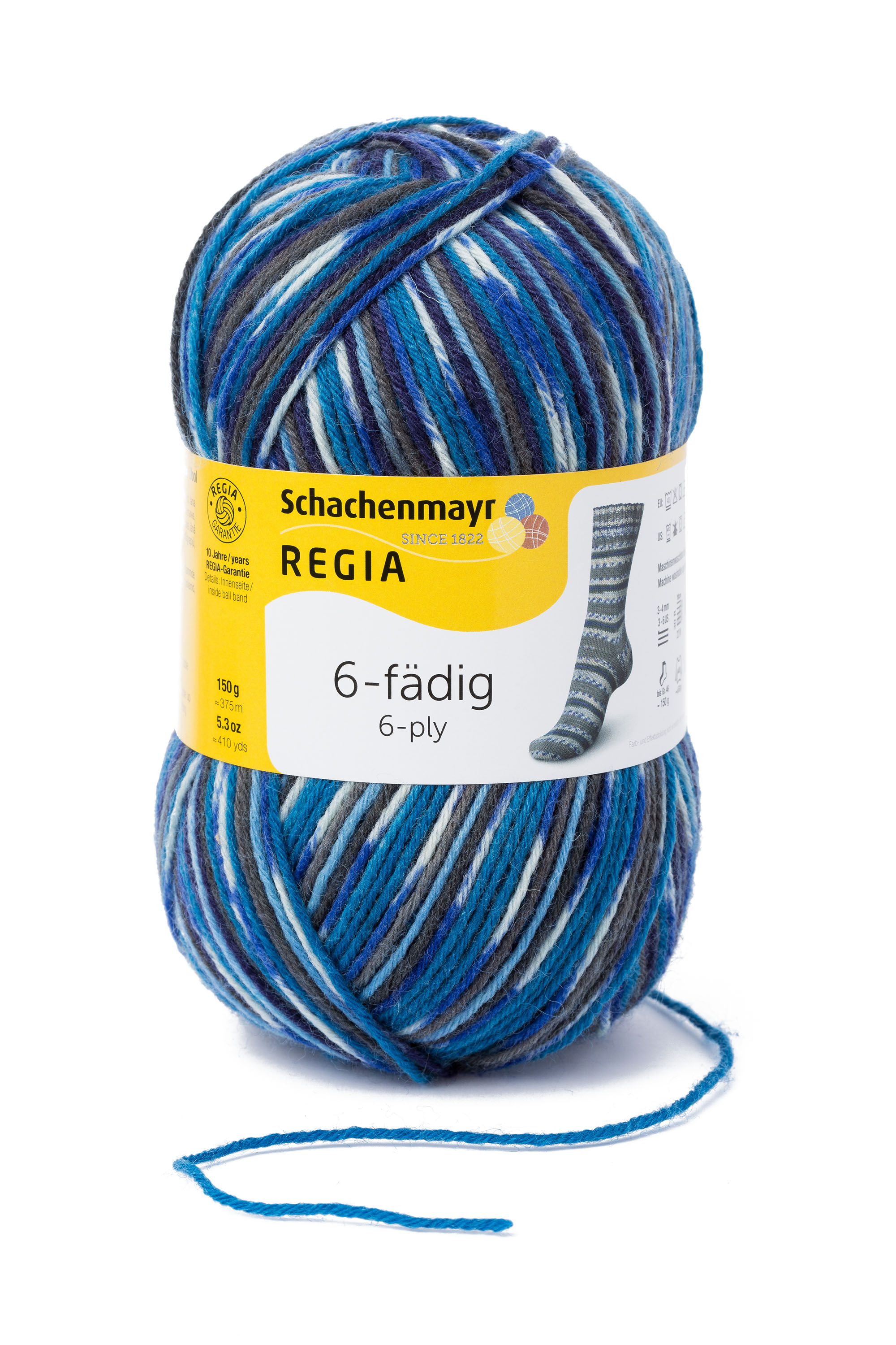 Regia 6- szálas Color Ir mintás petróleum 150 g  05859